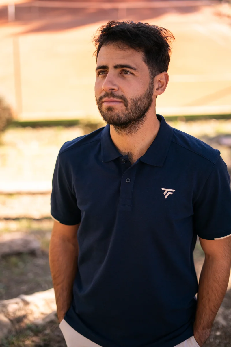 POLO PIQUE HOMME MARINE