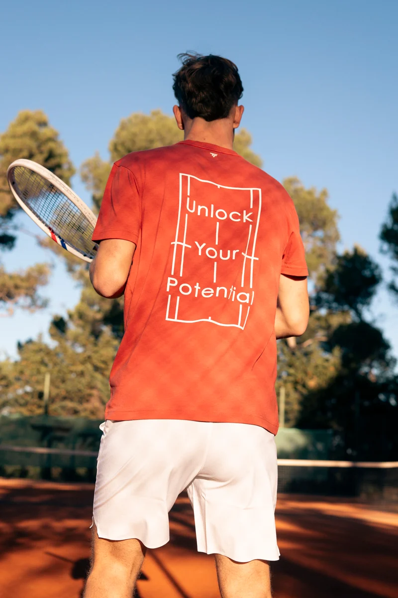 T-SHIRT GRAPHIC TEE HOMME TERRACOTTA