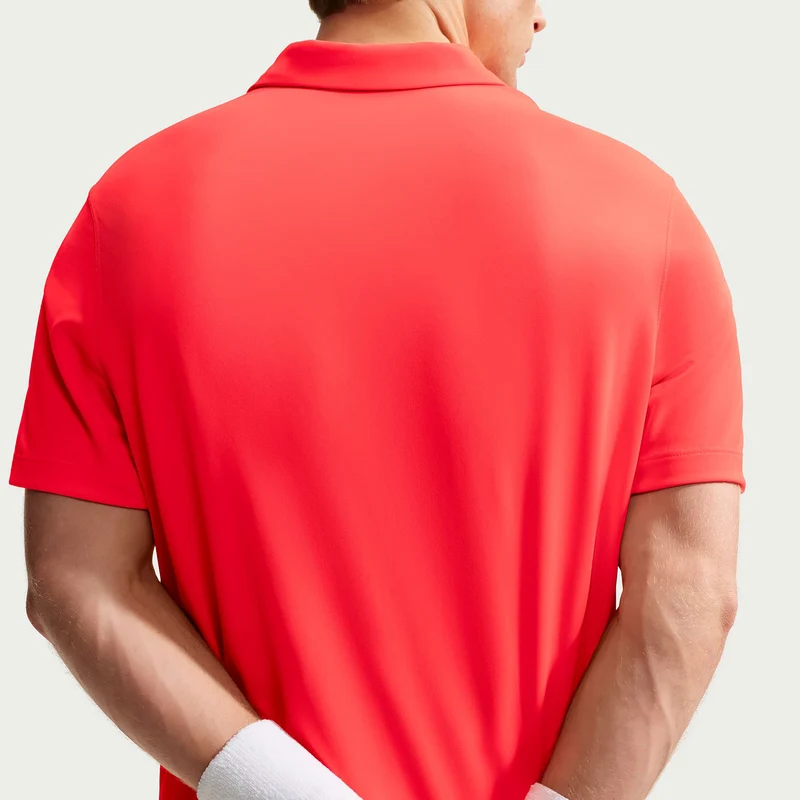 Dri-Fit Victory Court Solid Polo Herren - rot, schwarz