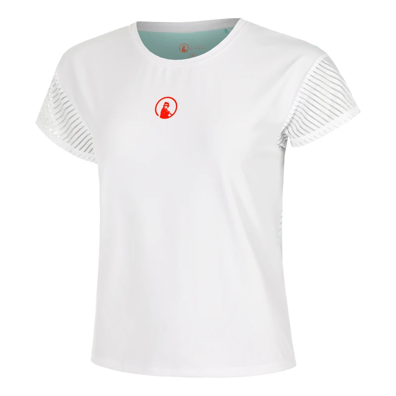 Wild Cross T-Shirt Damen-Weiß,Türkis