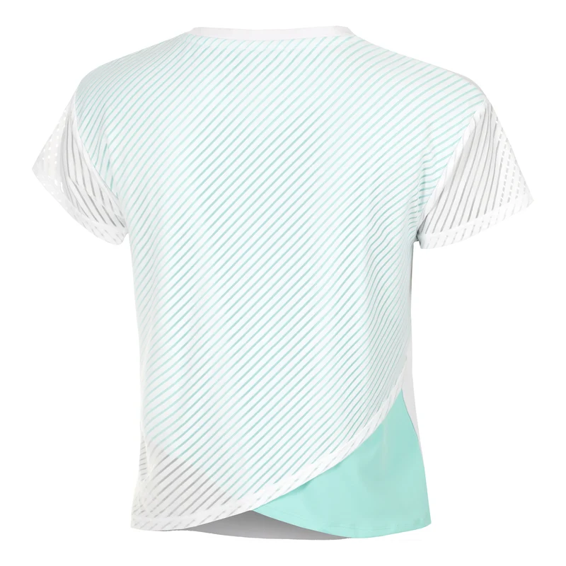 Wild Cross T-Shirt Damen-Weiß,Türkis