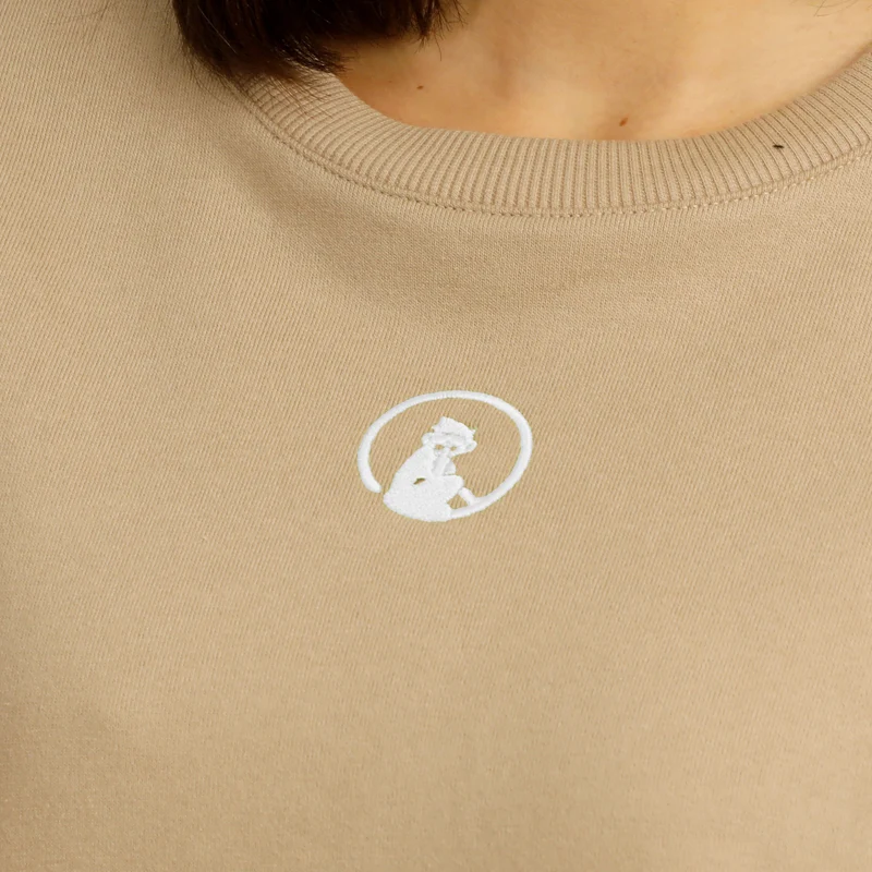 Wild Oversize Sweatshirt Damen-Beige