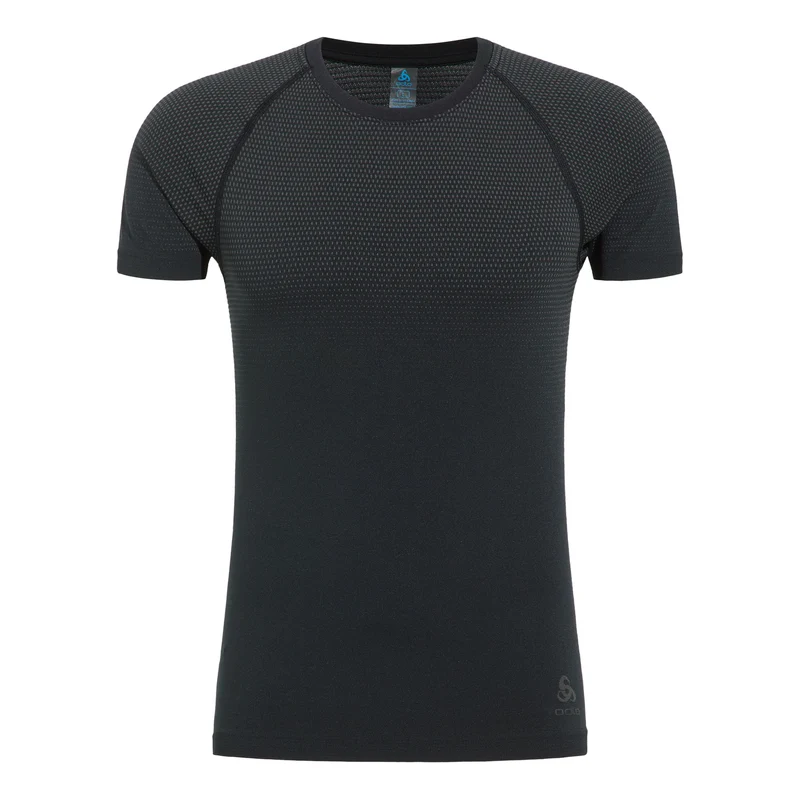Performance Light Crew Neck Laufshirt Herren-Schwarz