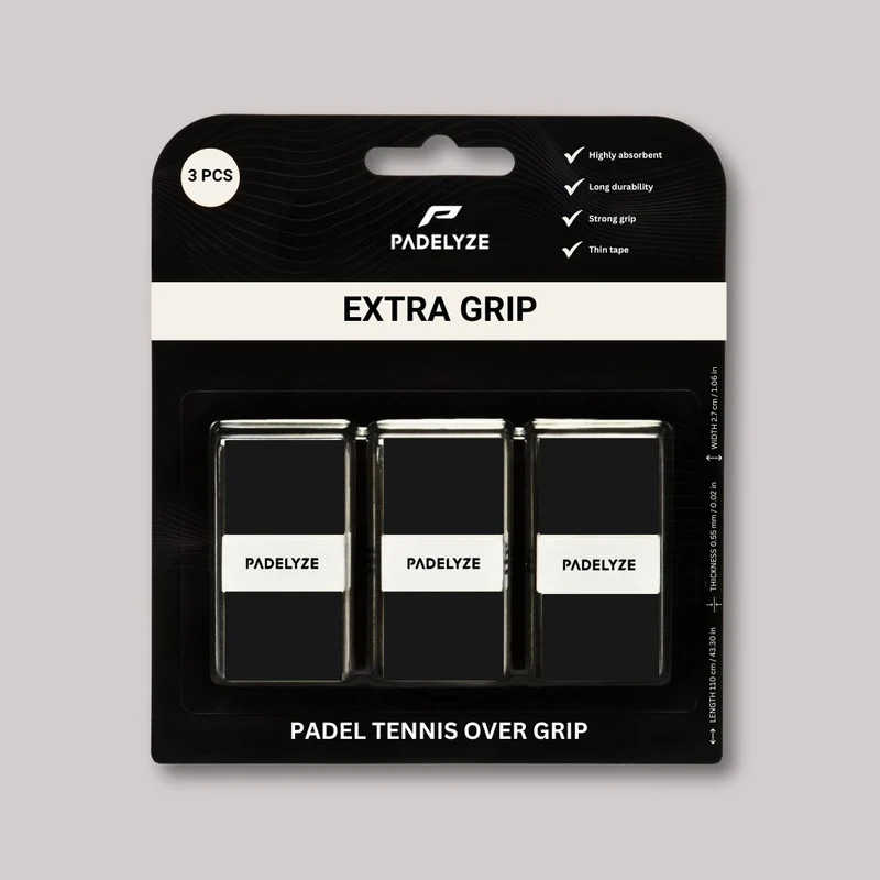 Padel-Overgrips – Schwarz