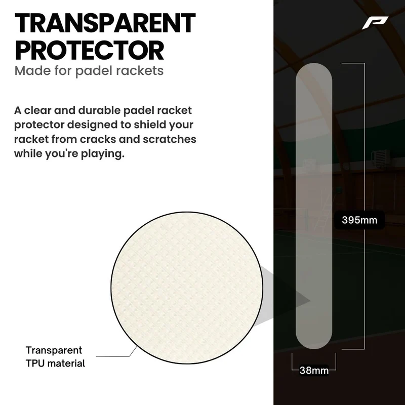 Rahmenschutz für Padelschläger – Transparent