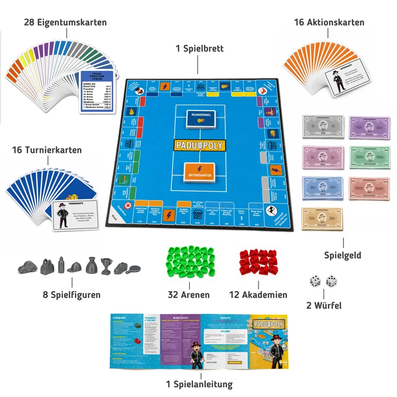 Paduopoly: Das Padel-Brettspiel