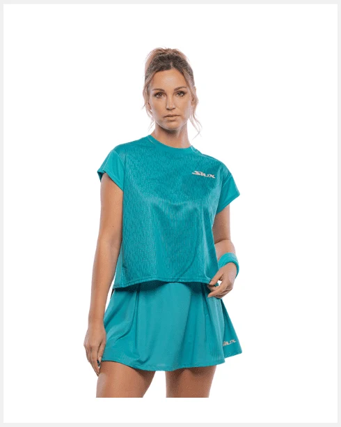 Siux T-shirt Billow Turquoise Dames
