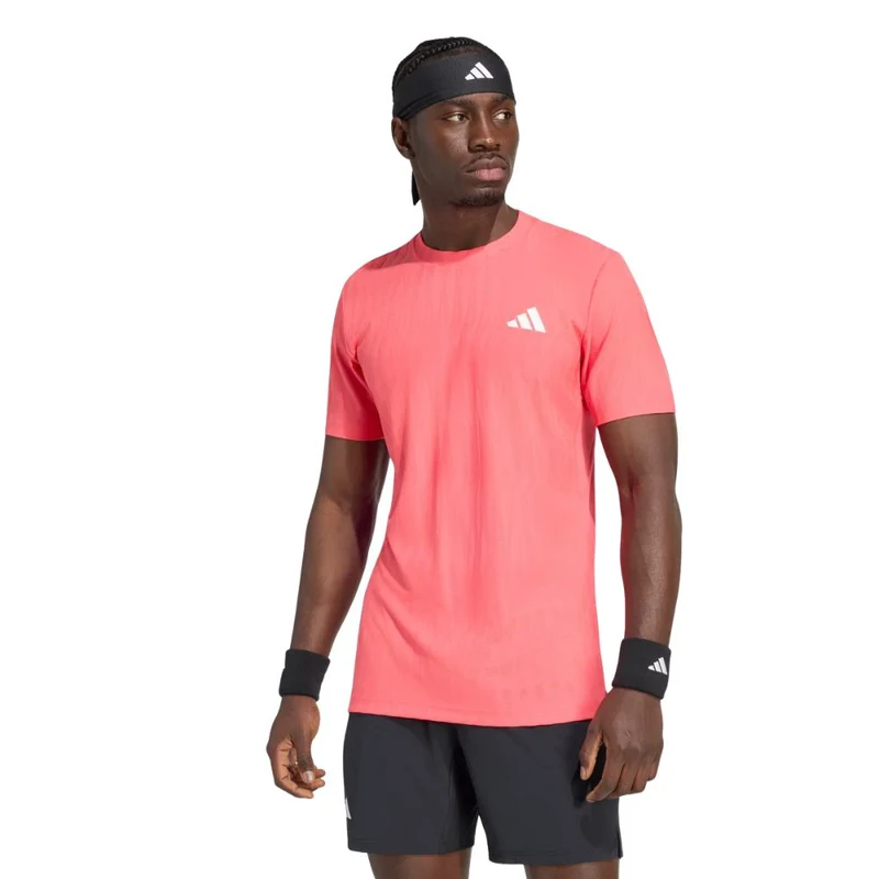 Adidas T-Shirt Freelift Tee Heren Roze