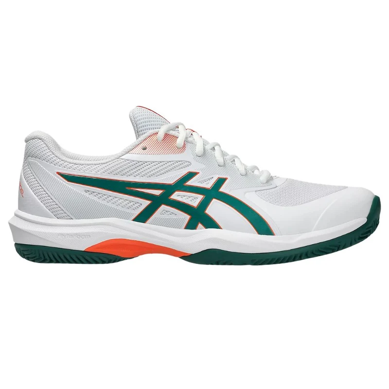 Asics Padelschoen Game FF Padel Heren Wit Groen