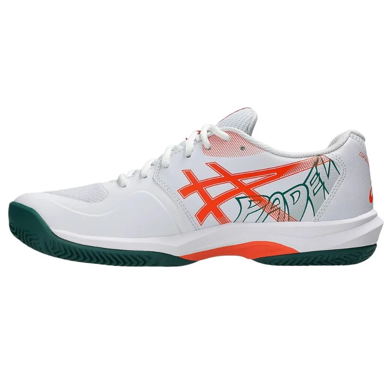 Asics Padelschoen Game FF Padel Heren Wit Groen