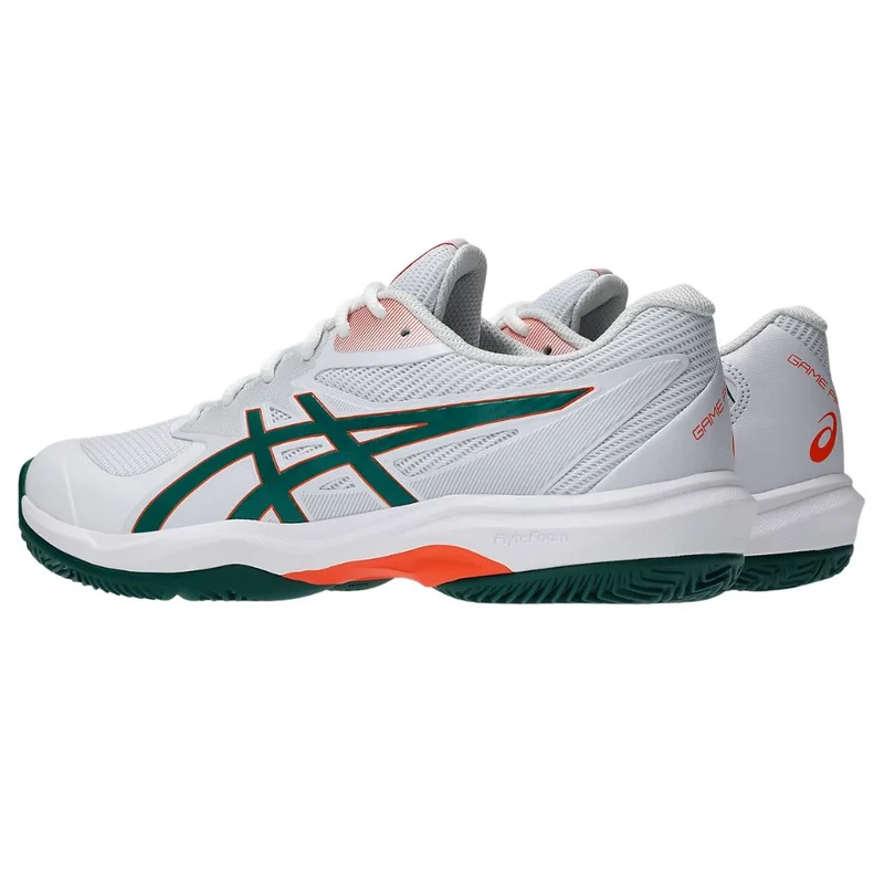 Asics Padelschoen Game FF Padel Heren Wit Groen