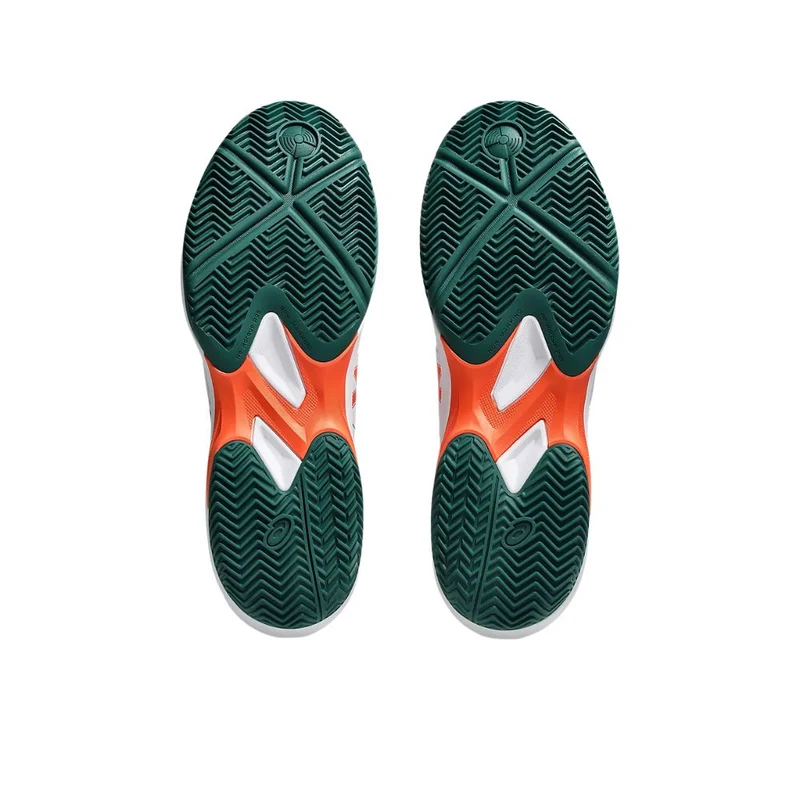 Asics Padelschoen Game FF Padel Heren Wit Groen