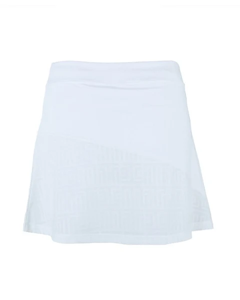 Indian Maharadja Skirt Kadiri Jacquard White