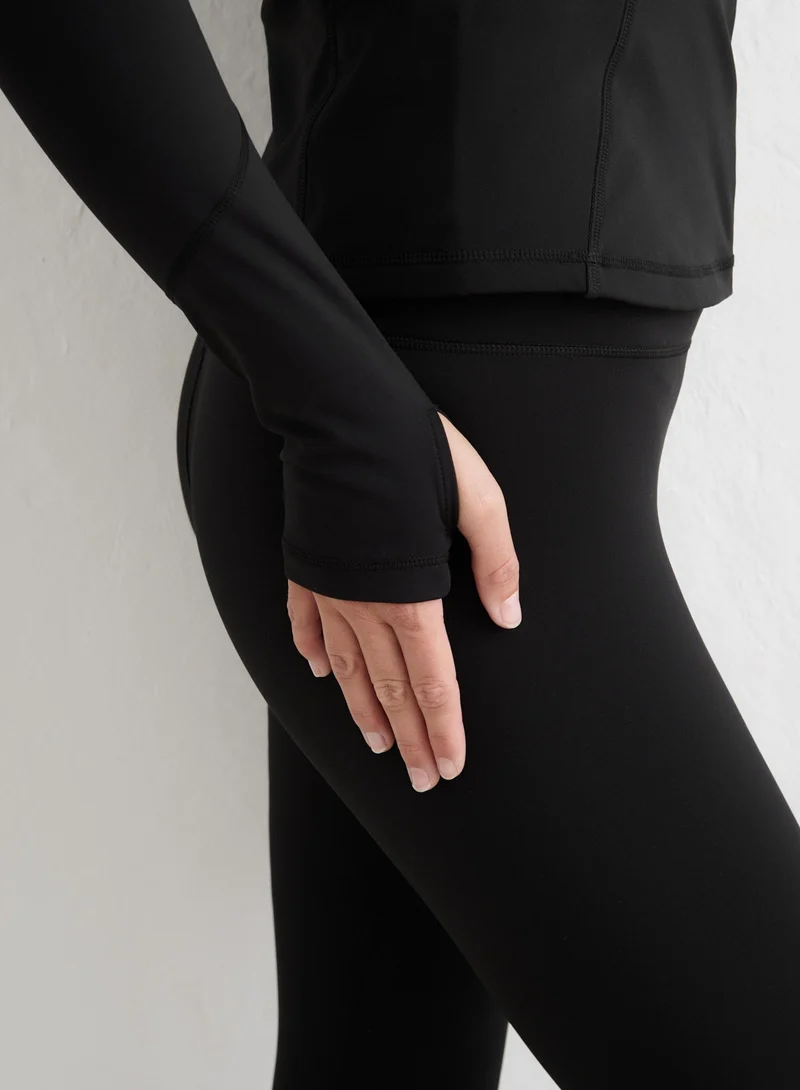 Black Warming Zip Jacket