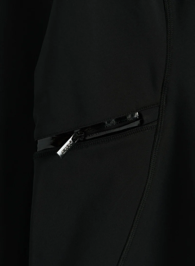 Black Warming Zip Jacket