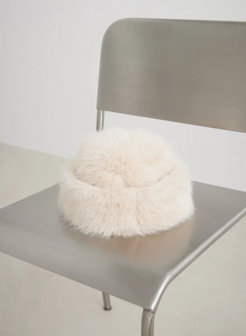 Sand Faux Fur Hat