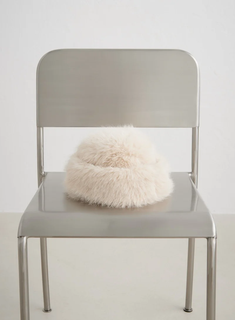 Sand Faux Fur Hat