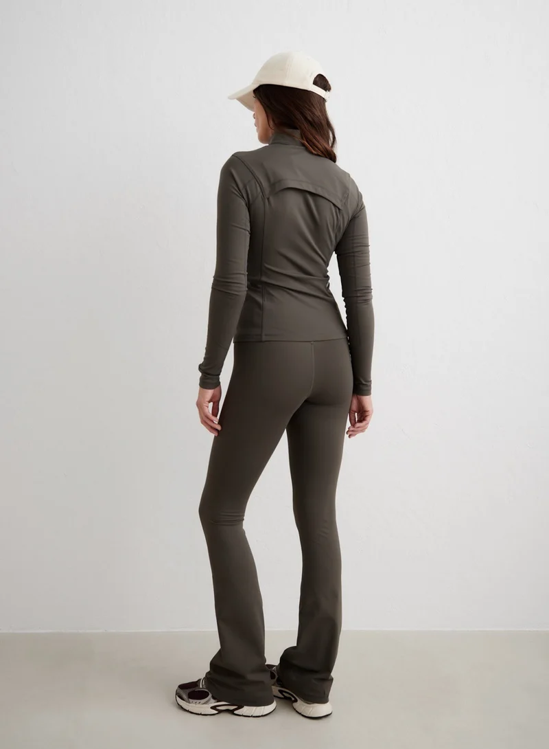 Dark Ivy Warming Flare Tall Tights