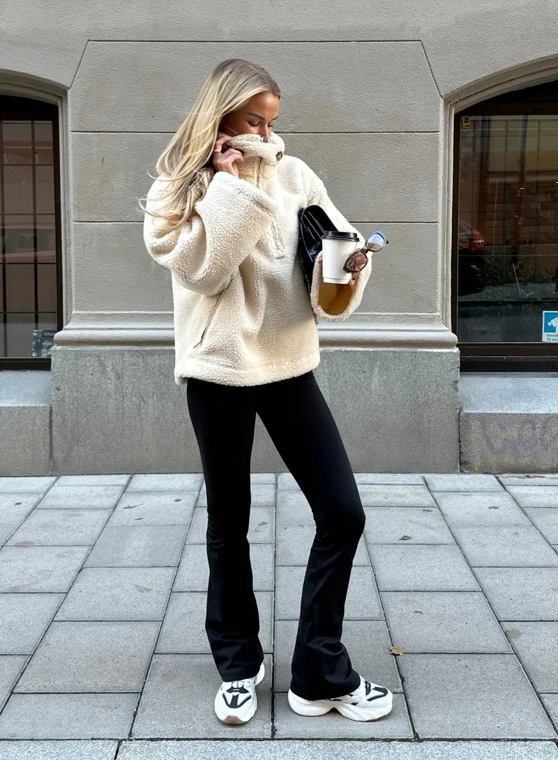 Black Warming Flare Tall Tights