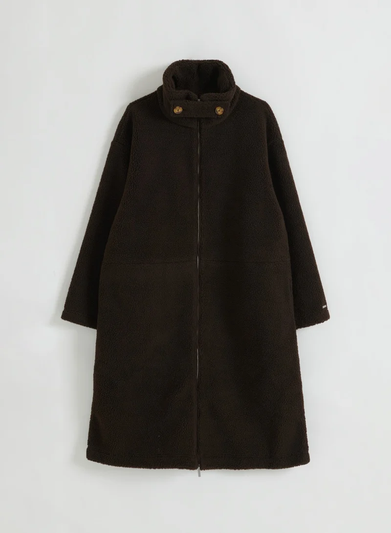 Chocolate Pile Coat