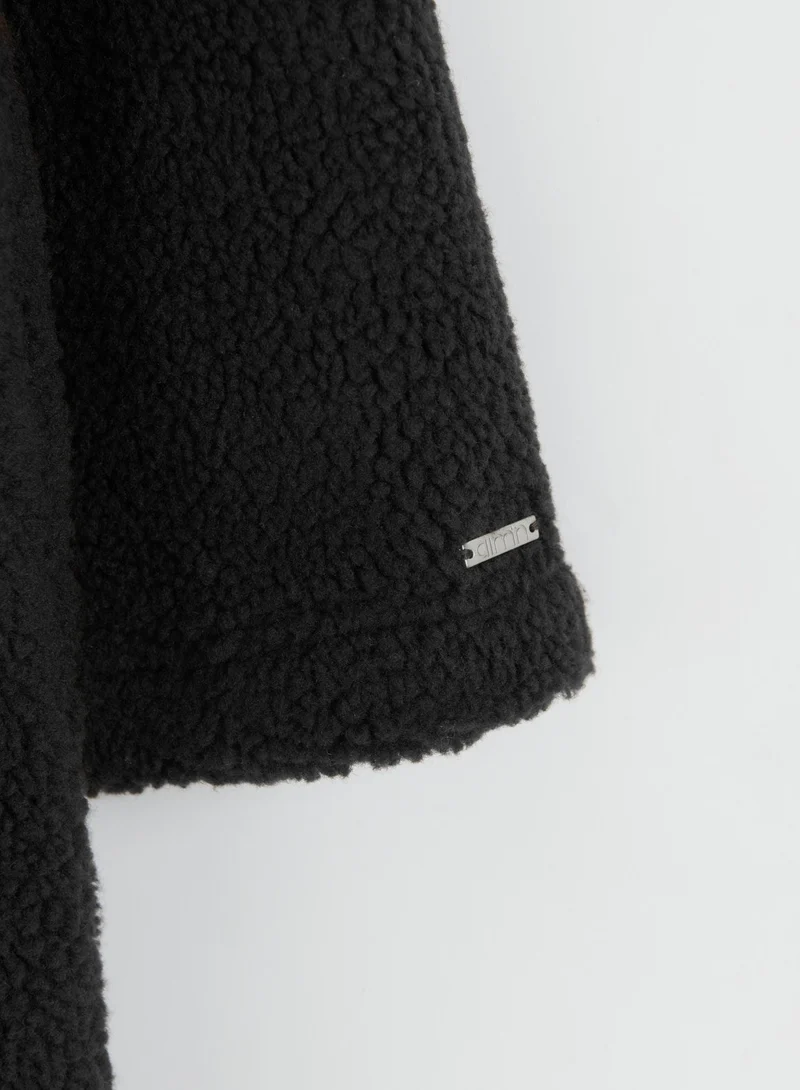 Black Pile Coat