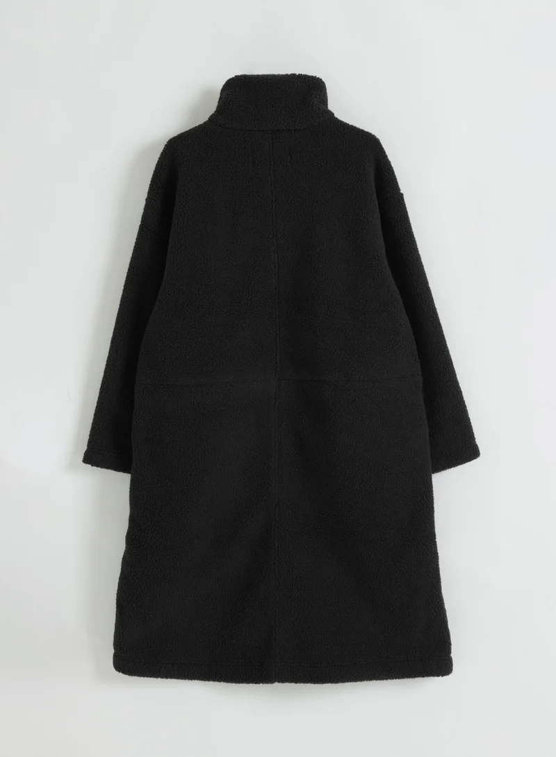 Black Pile Coat