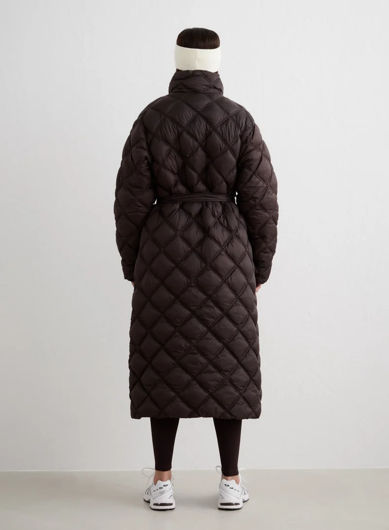 Chocolate Quilted Coat