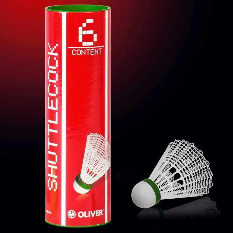 Badminton Bälle 6er Rolle weiß/grün