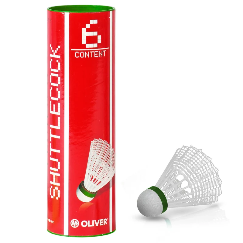 Badminton Bälle 6er Rolle weiß/grün