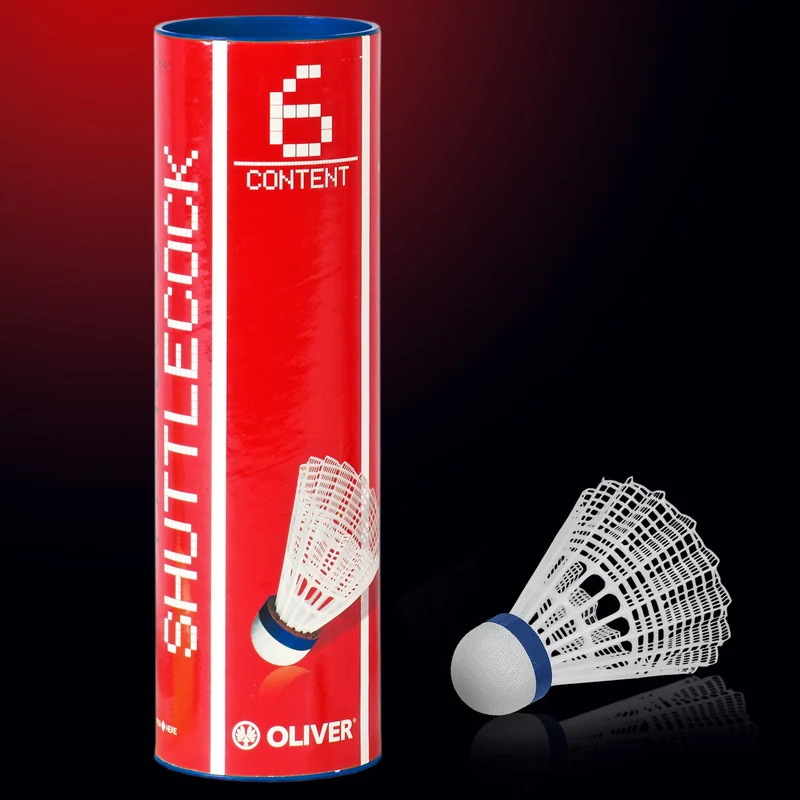 Badminton Bälle 6er Rolle weiß/blau