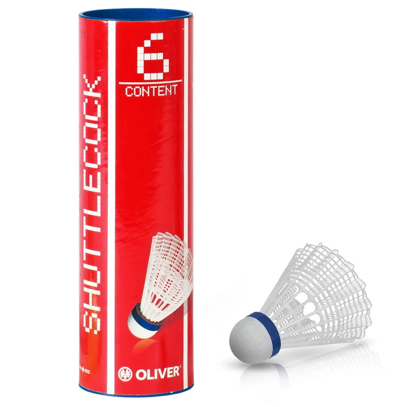 Badminton Bälle 6er Rolle weiß/blau