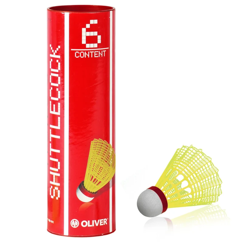 Badminton Bälle Pro-Tec 5 / 6er gelb-rot