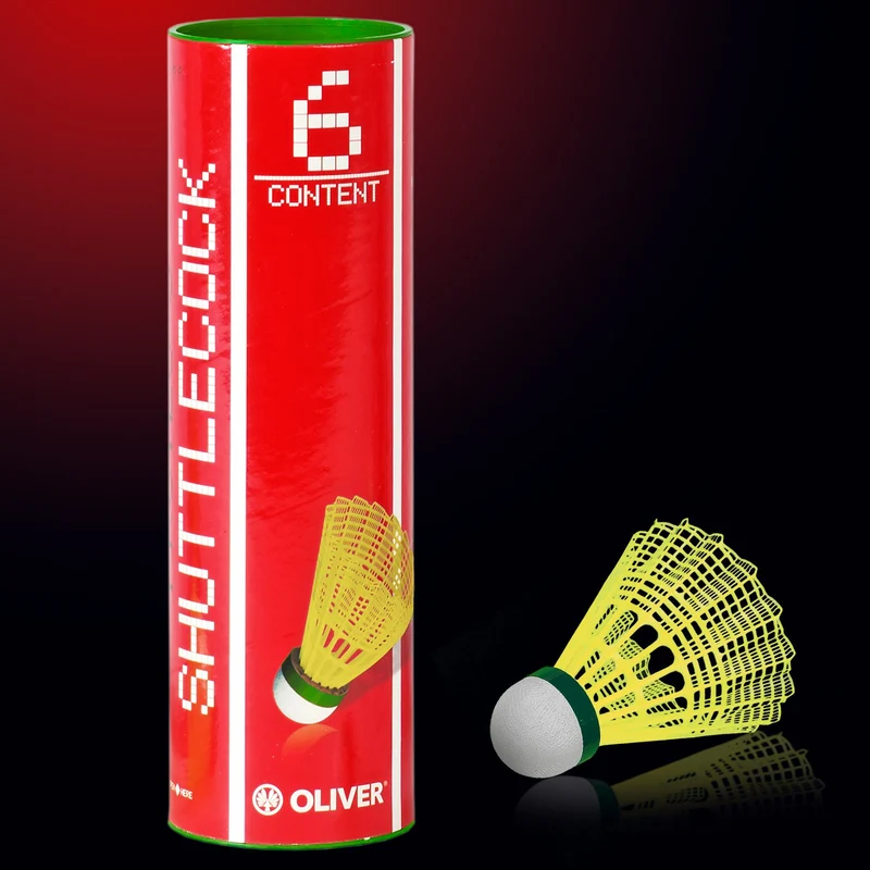 Badminton Bälle Pro-Tec 5 / 6er gelb-grün