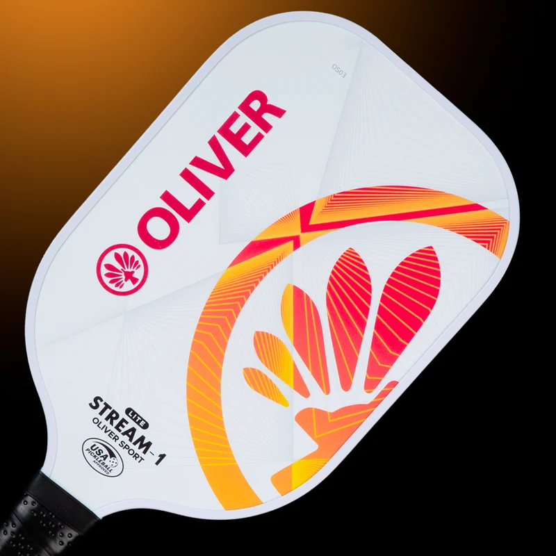 PICKLEBALL SCHLÄGER - STREAM-1 LITE Weiss/Orange