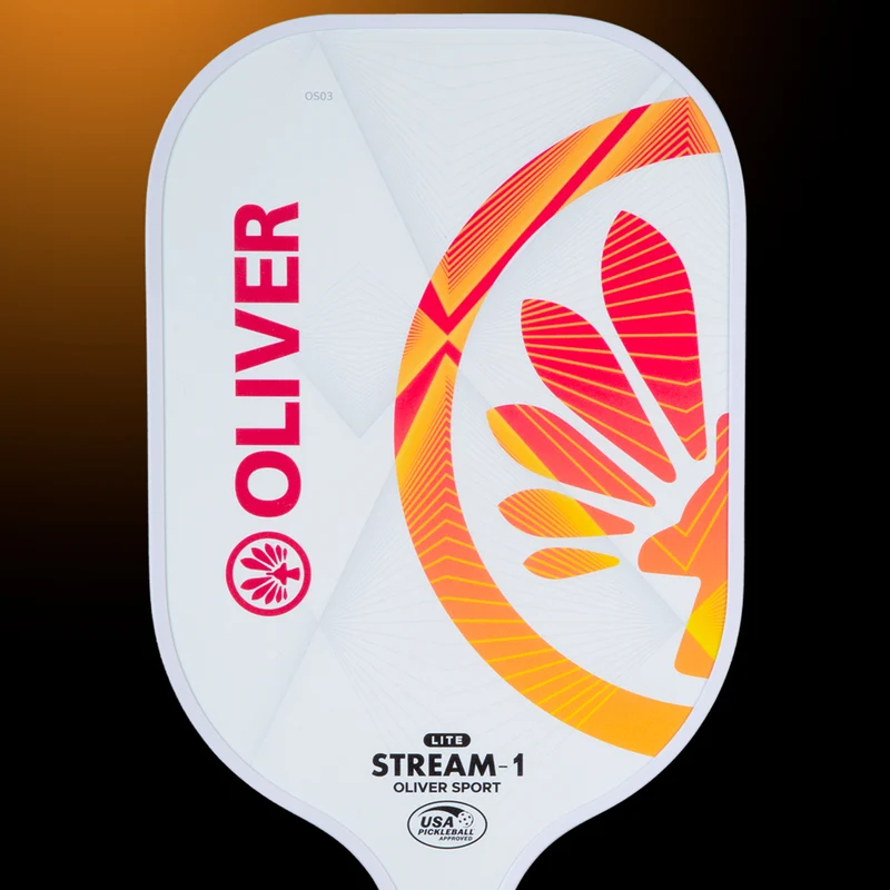 PICKLEBALL SCHLÄGER - STREAM-1 LITE Weiss/Orange