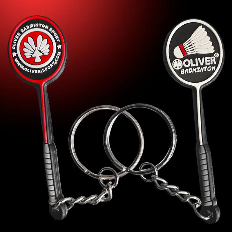 Schlüsselanhänger Badminton Schläger