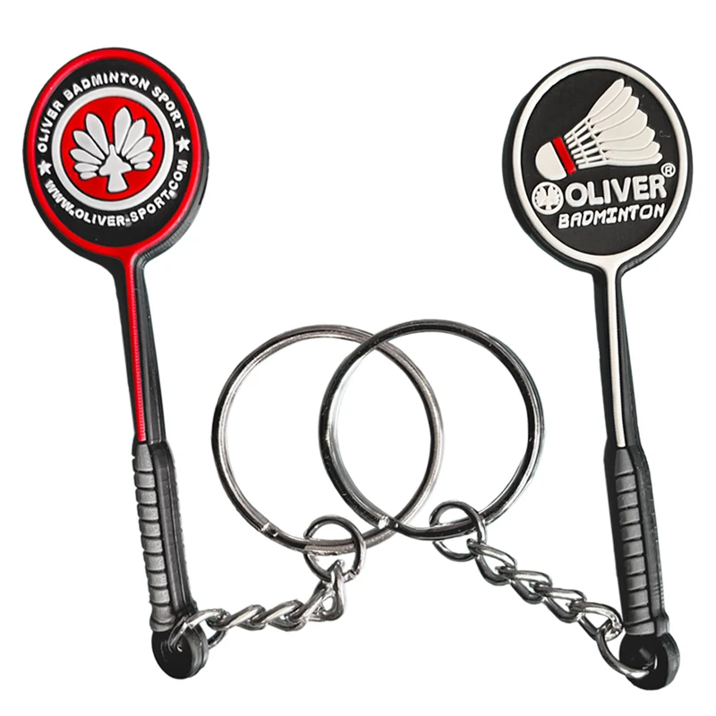 Schlüsselanhänger Badminton Schläger