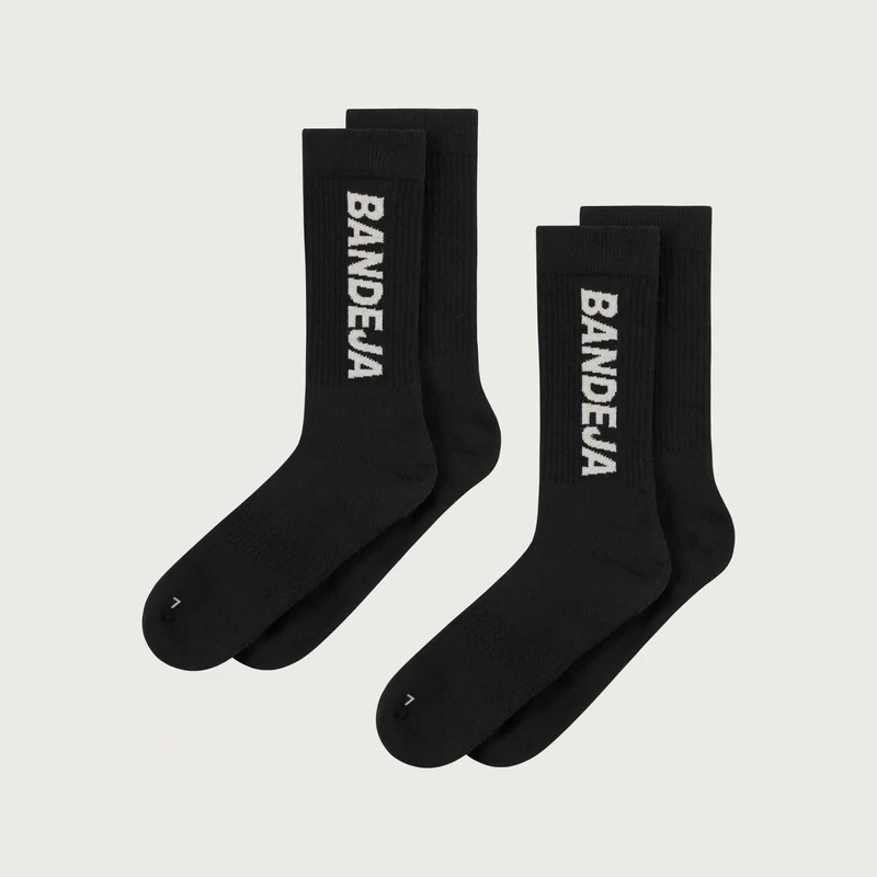 Bandeja Socks Black - 6 pack