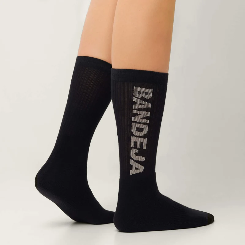 Bandeja Socks Black - 6 pack