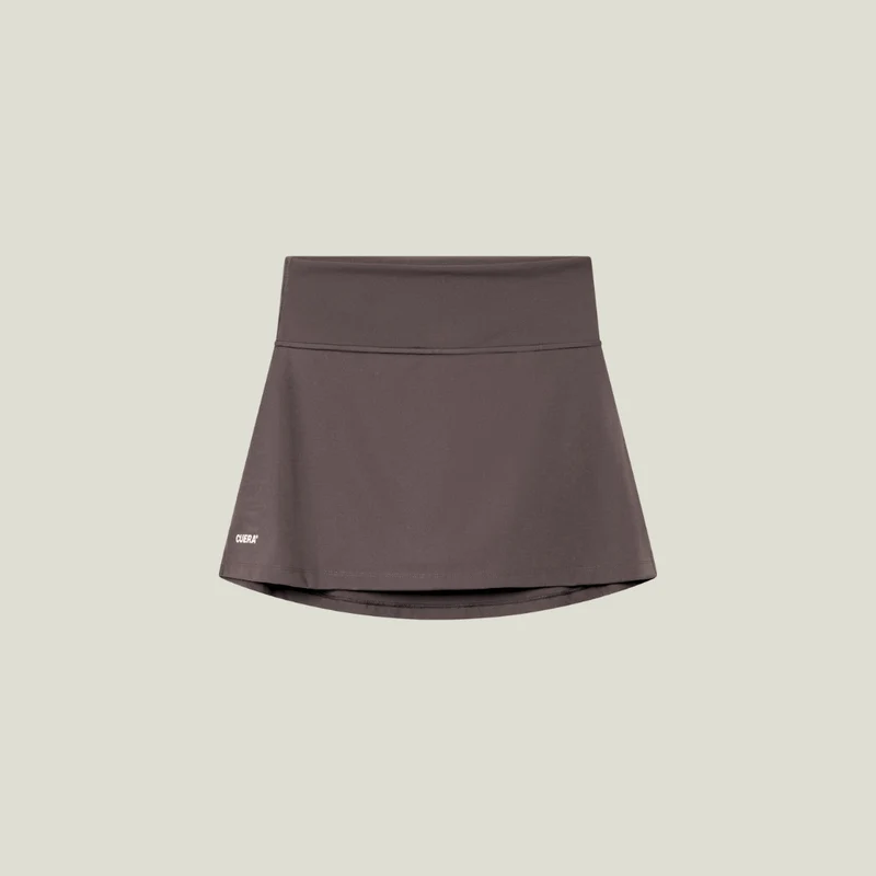 Oncourt Slim Tank Top & Skirt 2-in-1 - Dunkelbraun Bundle