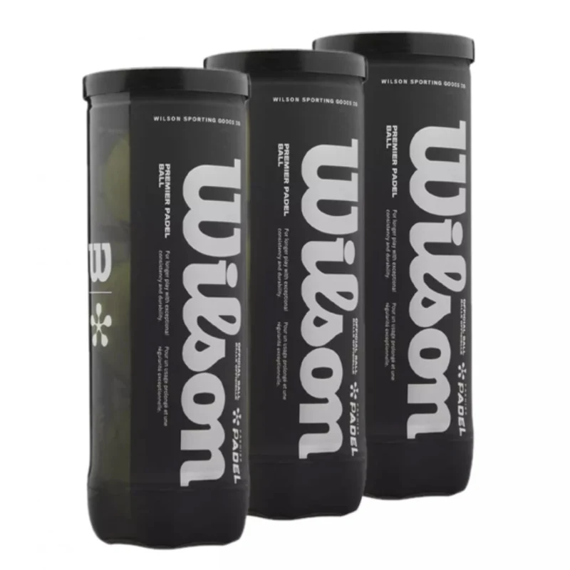 Wilson Premier Padelballen 3x3 (9 stuks, Wit)