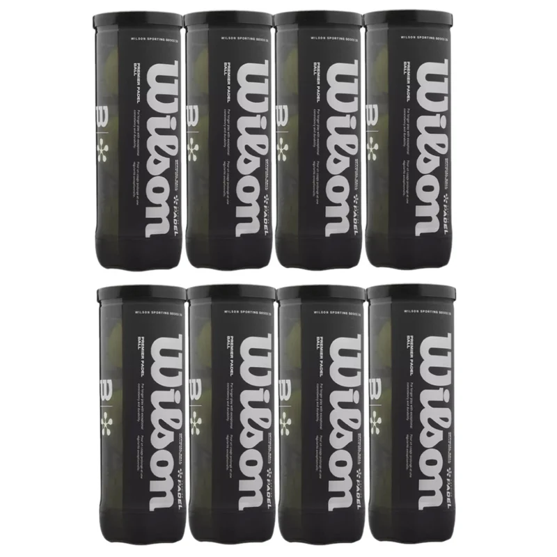 Wilson Premier Padelballen 8x3 (24 stuks, Wit)