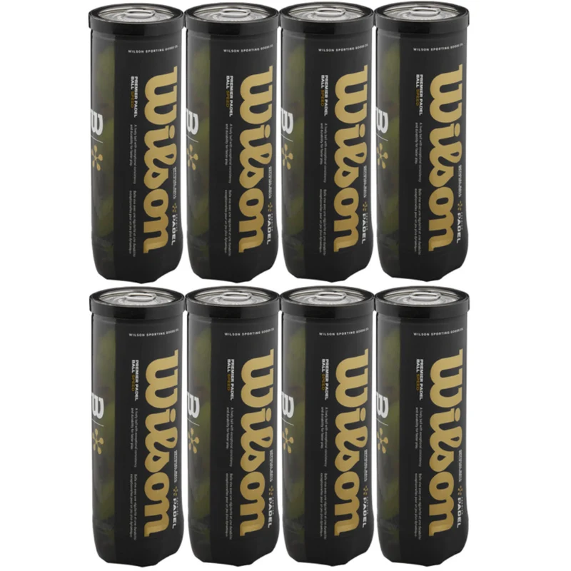 Wilson Premier Speed Padelballen 8x3 (24 stuks, Goud)