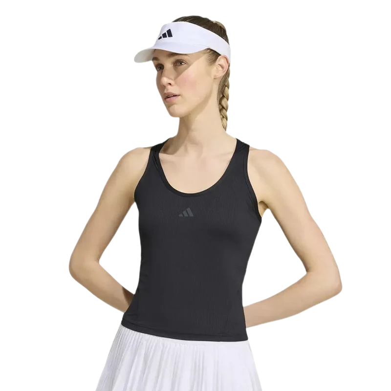 Camiseta Adidas Club Tirantes Midi Negra Mujer 2026