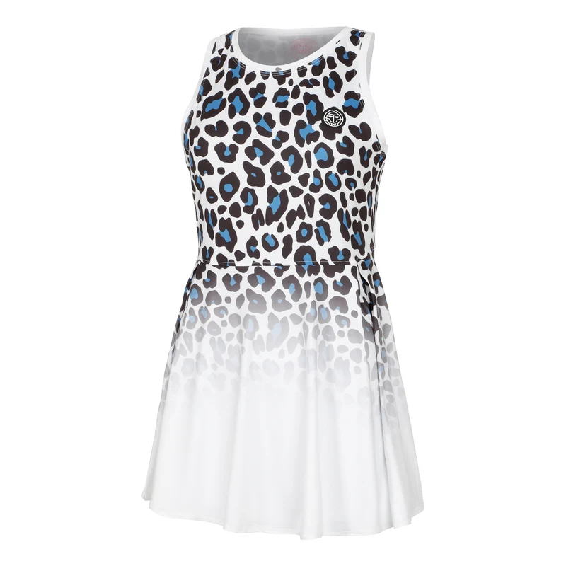 Leoparty Styles 2in1 Kleid Damen-Weiß,Schwarz