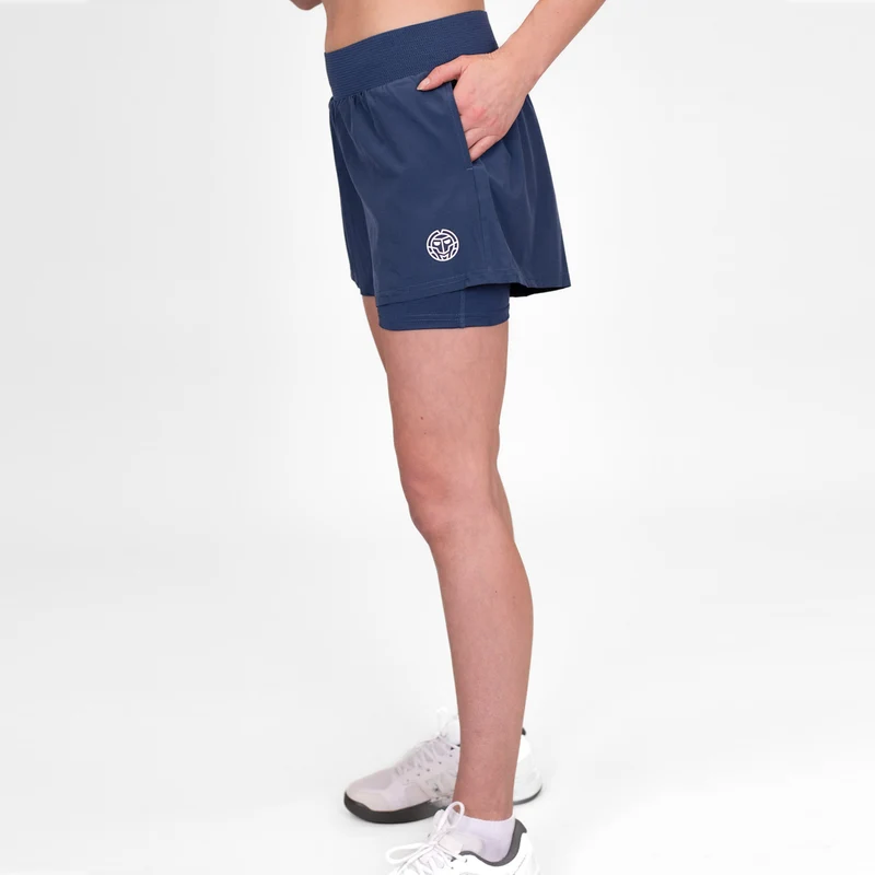 Crew 2in1 Shorts Damen-Dunkelblau