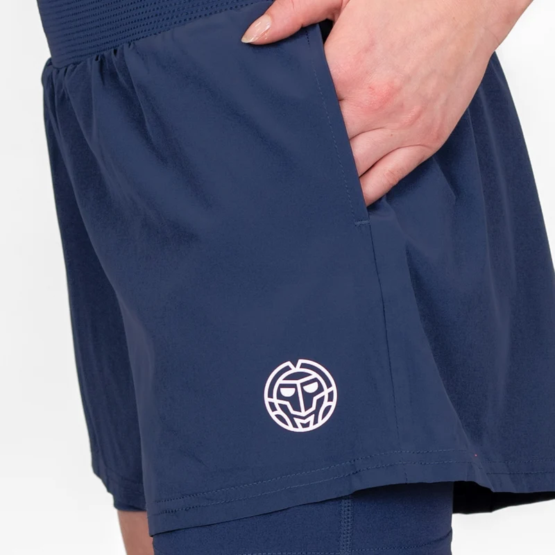 Crew 2in1 Shorts Damen-Dunkelblau