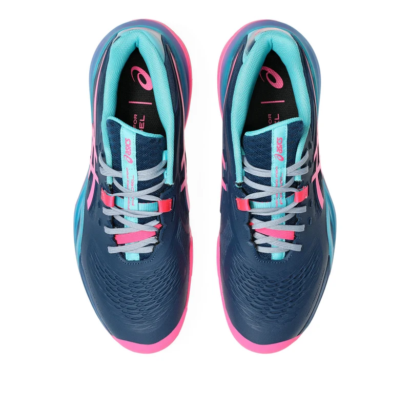Gel-Resolution X Padelschuh Herren - petrol, pink