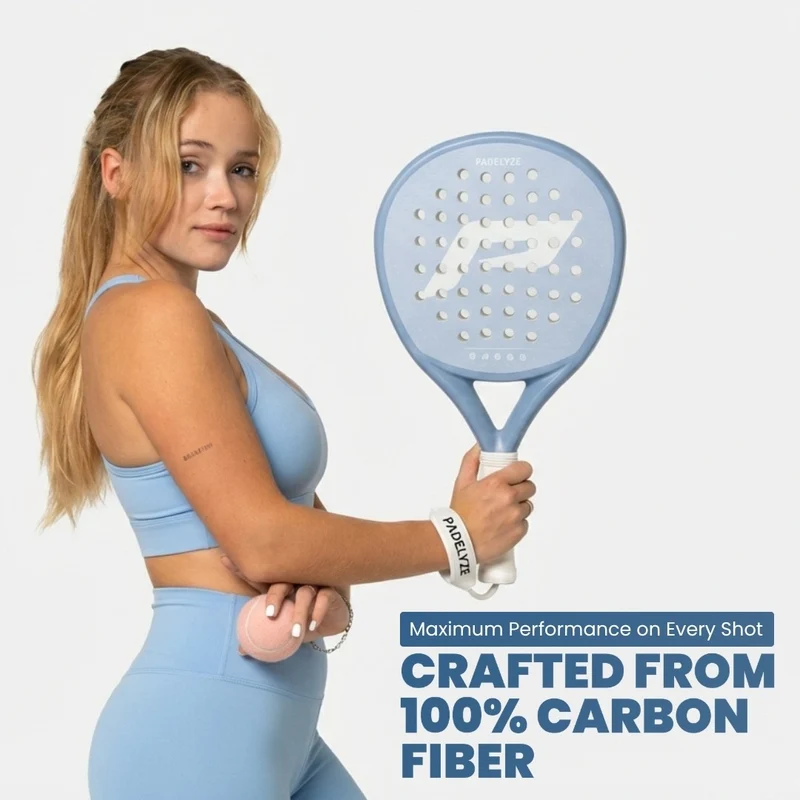 Padelschläger Light+ Vollcarbon – Blau