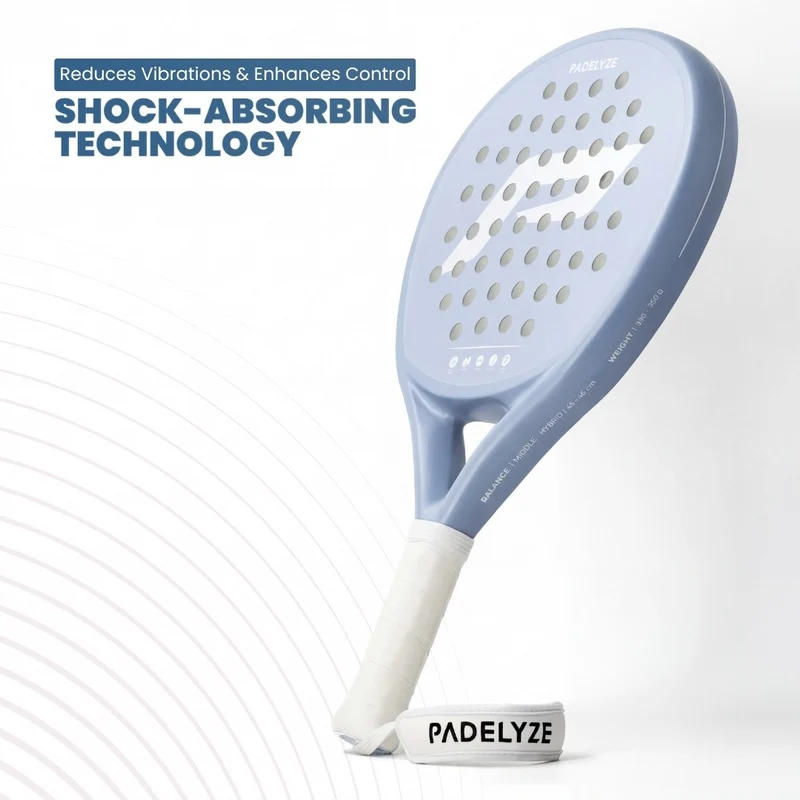 Padelschläger Light+ Vollcarbon – Blau